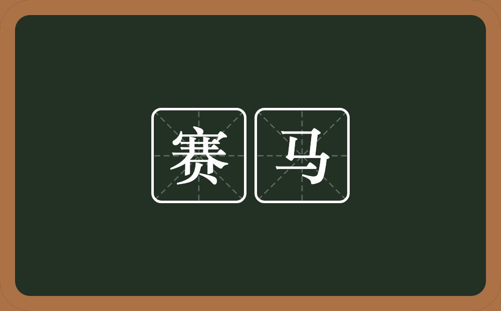 赛马的意思?赛马是什么意思?