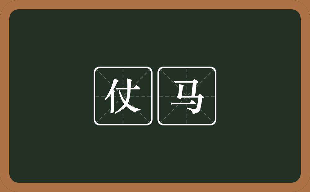 仗马的意思?仗马是什么意思?