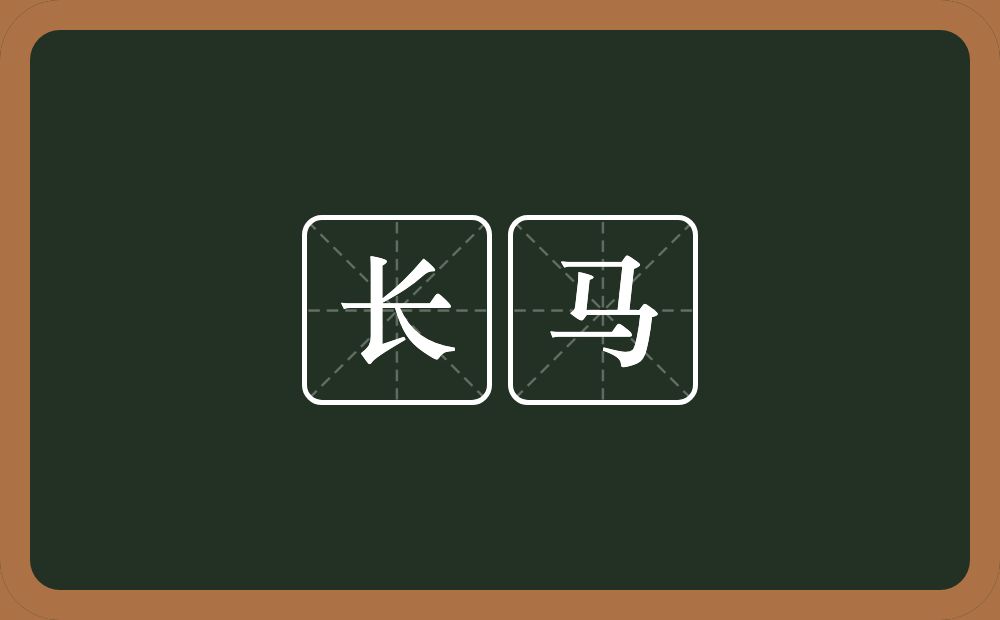 长马的意思？长马是什么意思？