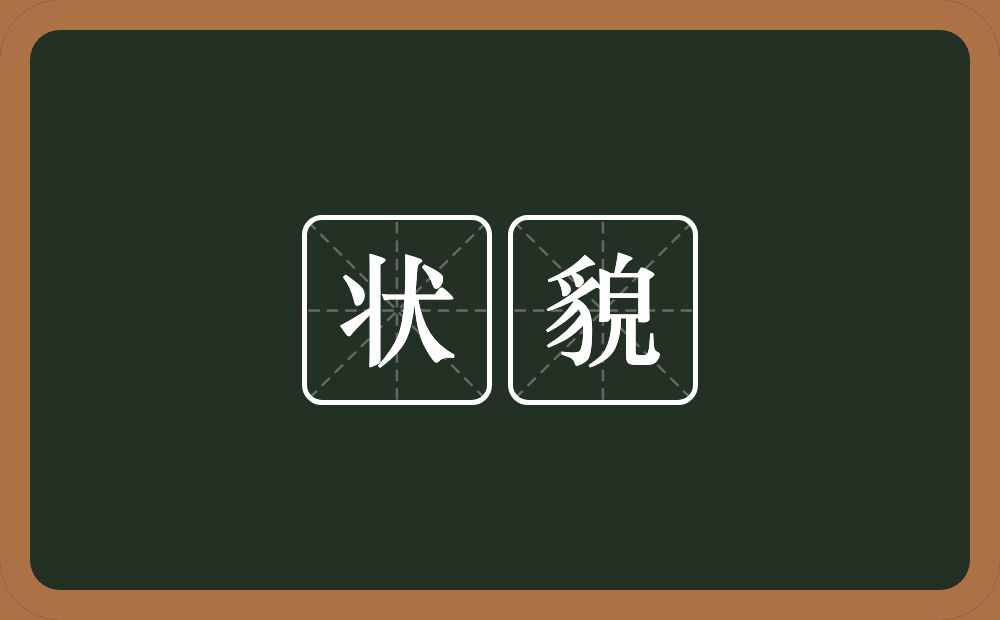 状貌的意思?状貌是什么意思?