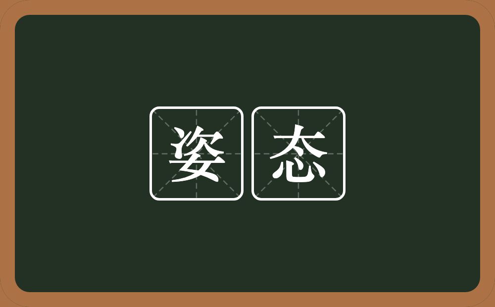 姿态的意思?姿态是什么意思?
