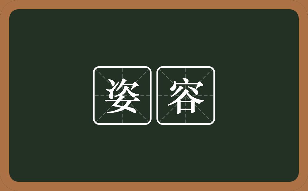姿容的意思?姿容是什么意思?