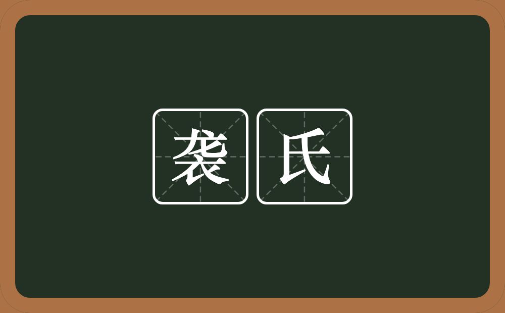 袭氏的意思？袭氏是什么意思？