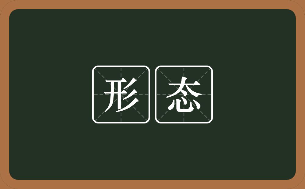 形态的意思?形态是什么意思?