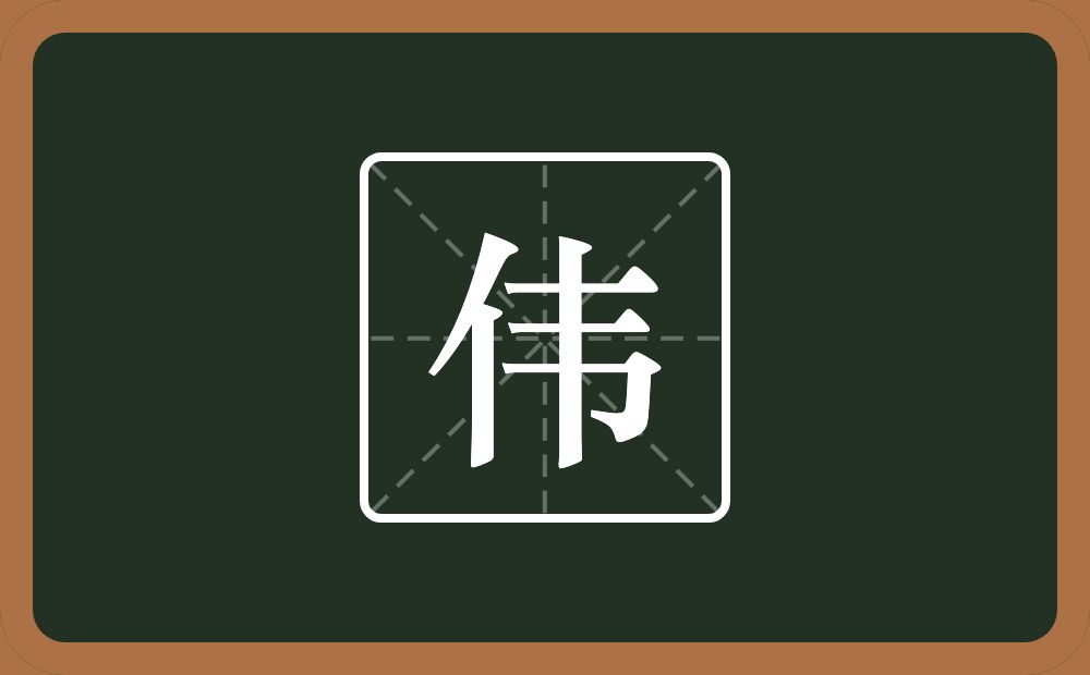 带伟的男孩名字