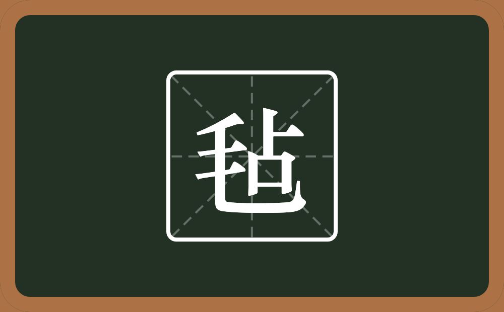 一个毛一个占念什么？