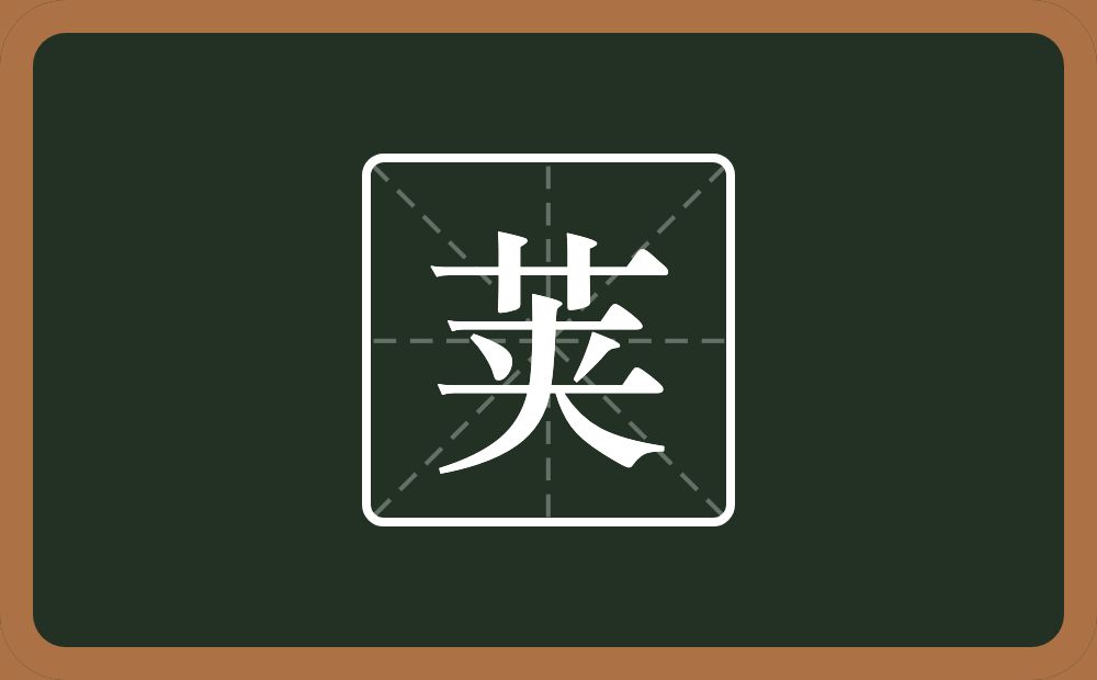 一个草字头一个夹念什么?