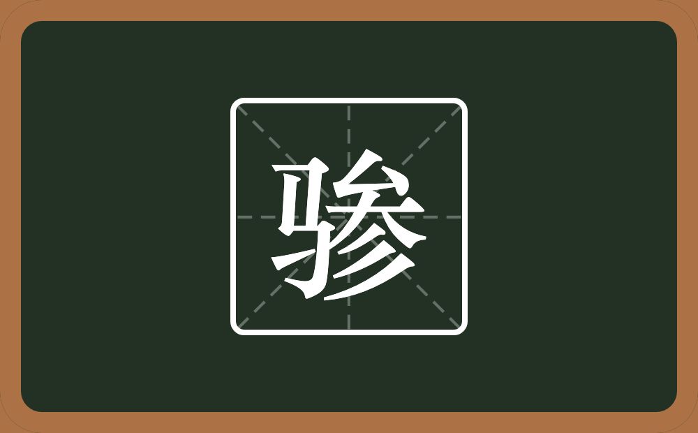 一个马一个参念什么?