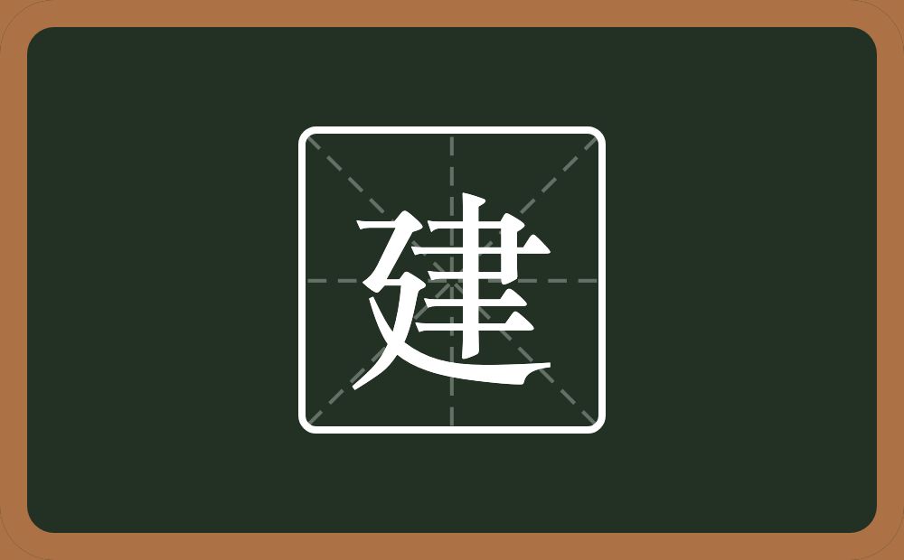 一个建之底一个聿念什么?