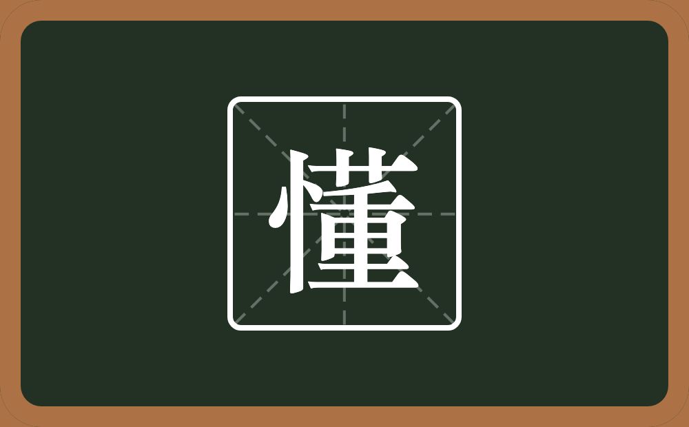 懂怎么读？懂是什么意思？