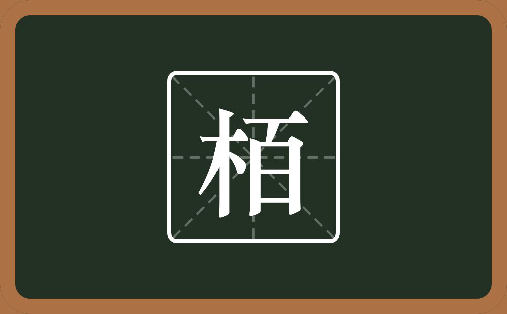 栢怎么读？栢是什么意思？