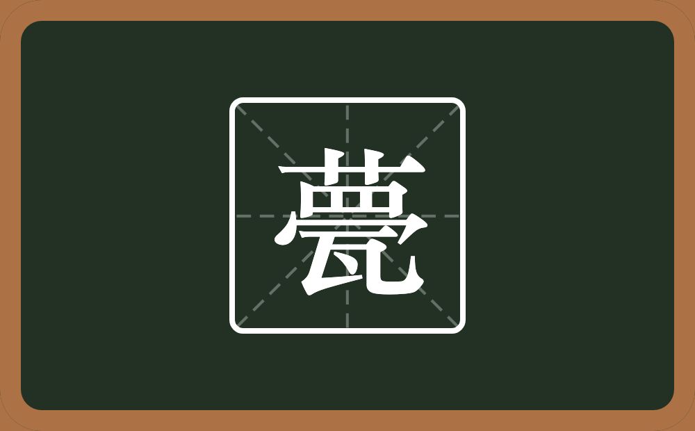 一个草字头一个网一个秃宝盖一个瓦念什么？