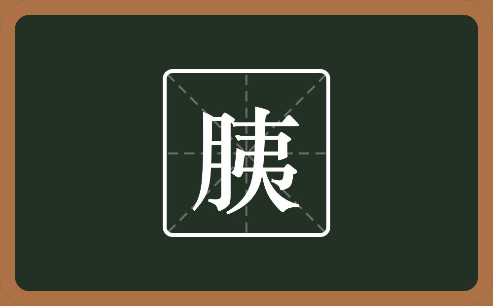 胰怎么读?胰是什么意思?