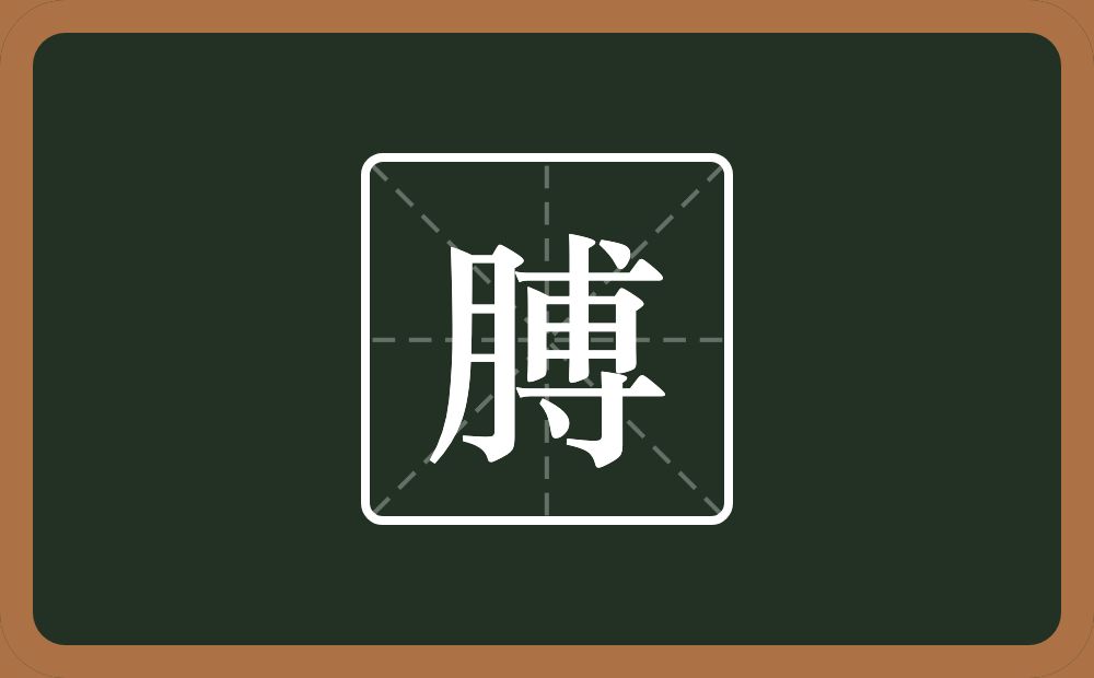 膊怎么读？膊是什么意思？