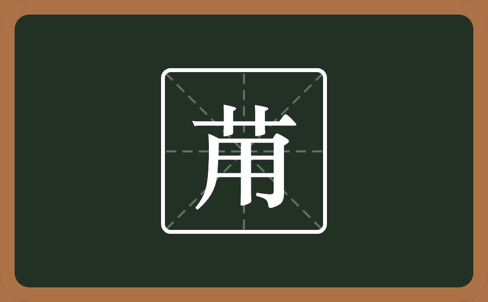 苚怎么读？苚是什么意思？