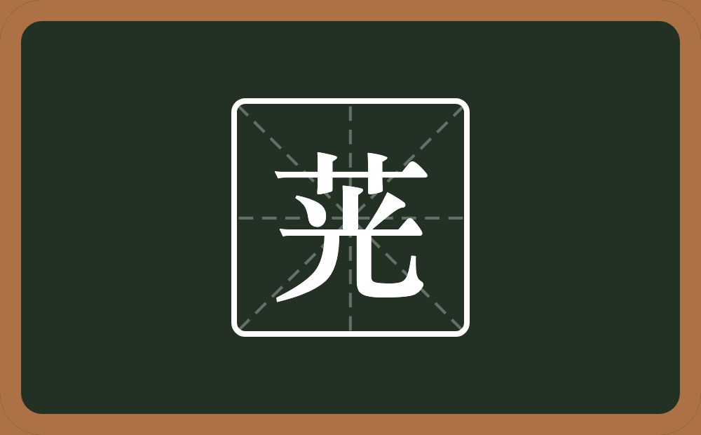 一个草字头一个光念什么？