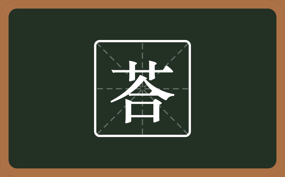 荅怎么读？荅是什么意思？