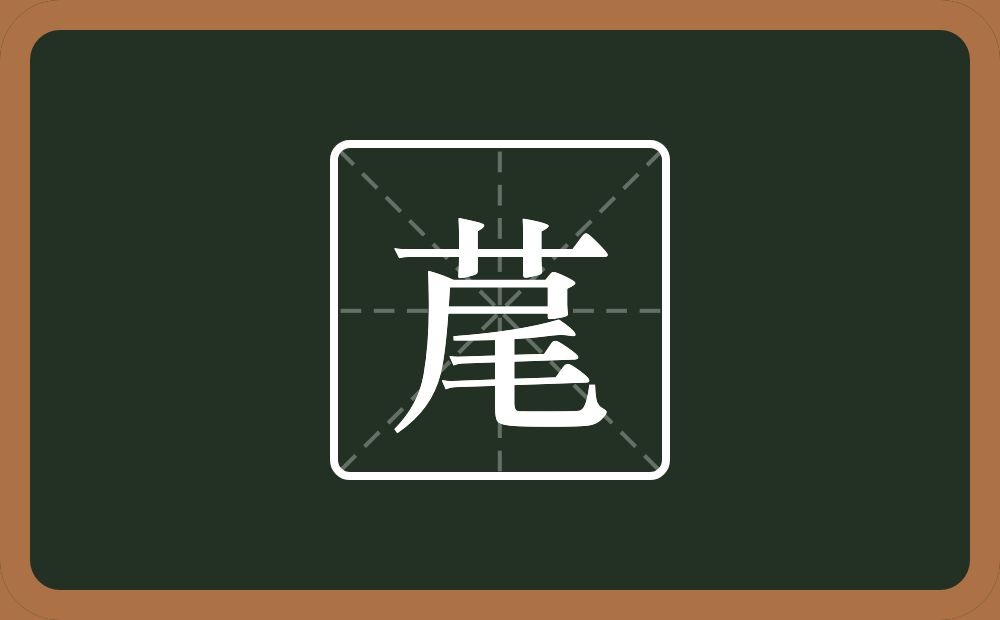 一个草字头一个尾念什么？