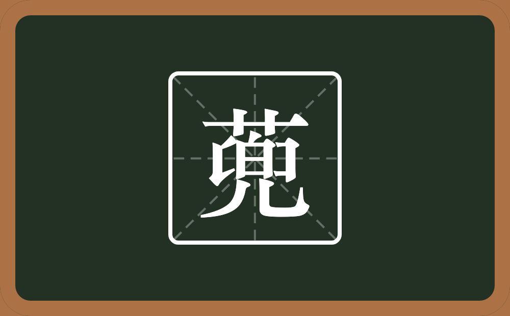 一个草字头一个兜念什么？