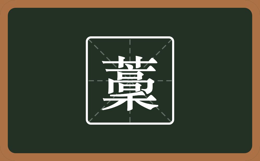 一个草字头一个稾念什么？