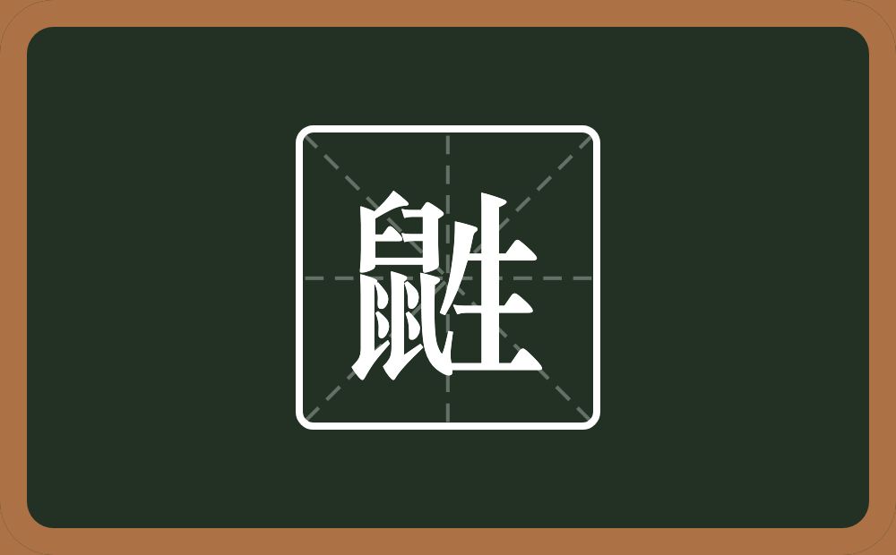 一个鼠一个生念什么？